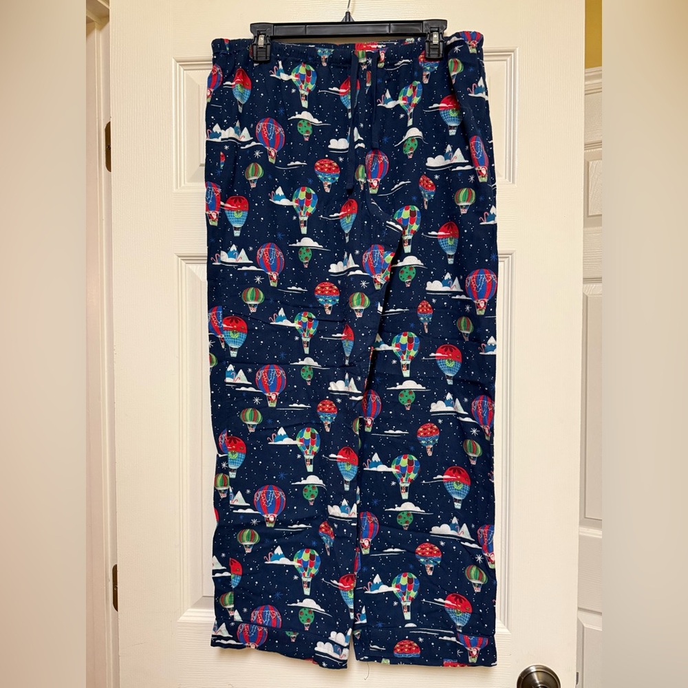 3/$20 Womens Hot Air Balloon Flannel Pants Large